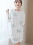 【ジェラート ピケ/gelato pique】の【限定カラーあり】スムーズィーダイナソージャガードプルオーバー ショートパンツセット IVR【ONLINE限定カラー】[003]|ID: prp329100004432067 ipo3291000000031979069