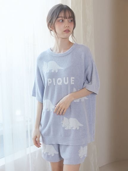 【ジェラート ピケ/gelato pique】の【限定カラーあり】スムーズィーダイナソージャガードプルオーバー ショートパンツセット インテリア・キッズ・メンズ・レディースファッション・服の通販 founy(ファニー) 　ファッション　Fashion　レディースファッション　WOMEN　パンツ　Pants　ハーフ / ショートパンツ　Short Pants　なめらか　Smooth　ショート　Short　セットアップ　Set Up　フロント　Front　人気　Popularity　半袖　Short Sleeve　夏　Summer　春　Spring　NVY[089]|ID: prp329100004432067 ipo3291000000032227010