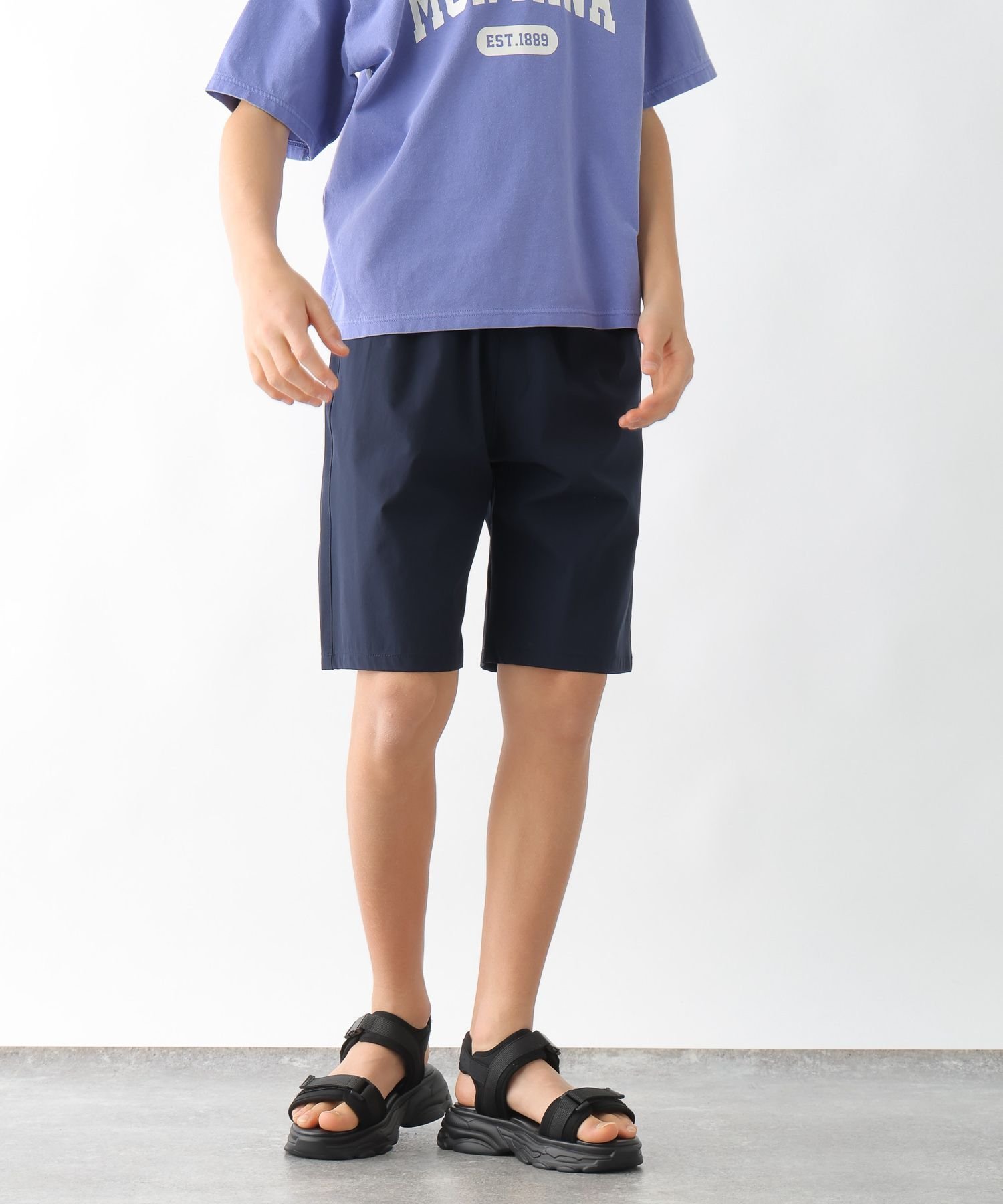 【グローバルワーク/GLOBAL WORK / KIDS】のエアかるショーツ/キッズ/147339 インテリア・キッズ・メンズ・レディースファッション・服の通販 founy(ファニー) 　ファッション　Fashion　キッズファッション　KIDS　おすすめ　Recommend　エアリー　Airy　ショーツ　Shorts　ショート　Short　シンプル　Simple　ストレッチ　Stretch　プリント　Print　半袖　Short Sleeve　定番　Standard　ネイビー88|ID: prp329100004432174 ipo3291000000031692636
