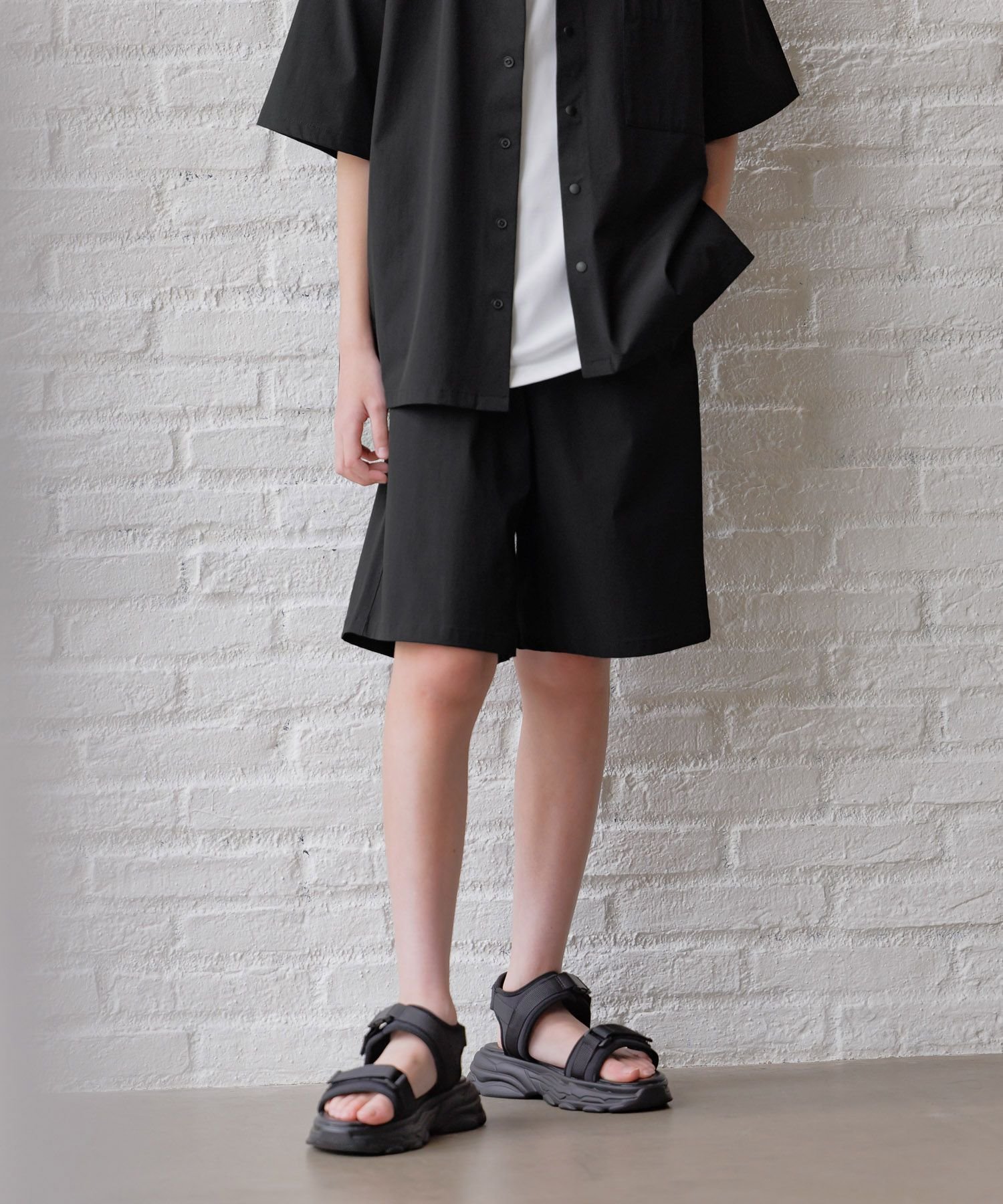 【グローバルワーク/GLOBAL WORK / KIDS】のエアかるショーツ/キッズ/147339 インテリア・キッズ・メンズ・レディースファッション・服の通販 founy(ファニー) 　ファッション　Fashion　キッズファッション　Fashion for Kids　おすすめ　Recommended / Our Picks　エアリー　Airy Texture　ショーツ　Shorts, Short Pants　ショート　Short, Short Length　シンプル　Simple, Minimal　ストレッチ　Stretch, Stretchy Fabric　プリント　Print, Printed Pattern　半袖　Short Sleeve, Half Sleeve　定番　Standard, Basic Item　ブラック09|ID: prp329100004432174 ipo3291000000032303638