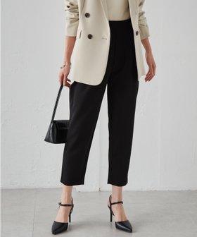 【ラナン/Ranan】の美脚シルエットタッククロップドパンツ 人気、トレンドファッション・服の通販 founy(ファニー) ファッション Fashion レディースファッション WOMEN パンツ Pants イエロー Yellow ギャザー Gather サンダル Sandals ジャケット Jacket スキニー Skinny ストレッチ Stretch スニーカー Sneakers ツイル Twill デニム Denim 定番 Standard フレア Flare 2022年 2022 2022 春夏 S/S Ss,Spring/Summer,2022 プチプライス・低価格 Affordable |ID:prp329100004432225