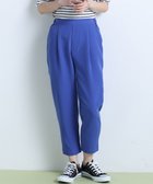 【ラナン/Ranan】の美脚シルエットタッククロップドパンツ ブルー|ID: prp329100004432225 ipo3291000000031993904