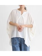 【ラシュッド/LASUD】のキーネックデザインワイドプルオーバー 人気、トレンドファッション・服の通販 founy(ファニー) ファッション Fashion レディースファッション WOMEN トップス・カットソー Tops/Tshirt プルオーバー Pullover おすすめ Recommend バランス Balance リラックス Relax 洗える Washable thumbnail オフホワイト|ID: prp329100004432290 ipo3291000000030958178