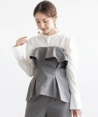 【ランダ/RANDA】のラッフルフリルビスチェ ブラウスセット 人気、トレンドファッション・服の通販 founy(ファニー) ファッション Fashion レディースファッション WOMEN トップス・カットソー Tops/Tshirt シャツ/ブラウス Shirts/Blouses ビスチェ Bustier アシンメトリー Asymmetry ギャザー Gather シンプル Simple スリーブ Sleeve セットアップ Set Up ドレープ Drape ビスチェ Bustier フィット Fit モダン Modern おすすめ Recommend thumbnail GRAY|ID: prp329100004432438 ipo3291000000030959328