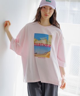 【ニコアンド/niko and】のバック布帛CITYフォトTシャツ 人気、トレンドファッション・服の通販 founy(ファニー) ファッション Fashion レディースファッション WOMEN トップス・カットソー Tops/Tshirt シャツ/ブラウス Shirts/Blouses ロング / Tシャツ T-Shirts バッグ Bag おすすめ Recommend カットソー Cut And Sew バランス Balance フリル Frills ワイド Wide 半袖 Short Sleeve |ID:prp329100004432555