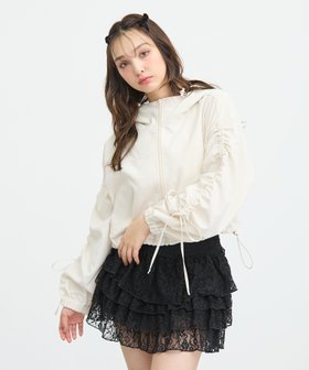 【イング/INGNI】 INGNI/袖リボン付マウンテンパーカー人気、トレンドファッション・服の通販 founy(ファニー) ファッション Fashion レディースファッション WOMEN トップス・カットソー Tops/Tshirt パーカ Sweats ガーリー Girly ギャザー Gather コンパクト Compact シャーリング Shirring ショート Short スマホ Smartphone ハイネック High Neck バランス Balance パーカー Hoodie ブルゾン Blouson ボトム Bottom ポケット Pocket リボン Ribbon 羽織 Haori |ID:prp329100004432700