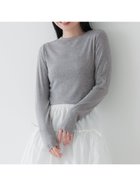 【コカ/COCA】のリブテレコクロップドトップス 人気、トレンドファッション・服の通販 founy(ファニー) ファッション Fashion レディースファッション WOMEN トップス・カットソー Tops/Tshirt thumbnail Gray|ID: prp329100004432768 ipo3291000000030961803