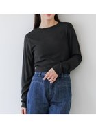 【コカ/COCA】のリブテレコクロップドトップス 人気、トレンドファッション・服の通販 founy(ファニー) ファッション Fashion レディースファッション WOMEN トップス・カットソー Tops/Tshirt thumbnail Black|ID: prp329100004432768 ipo3291000000030961805