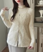 【ジュノア/JUNOAH】のMeiru ビスチェ+ニットトップス 人気、トレンドファッション・服の通販 founy(ファニー) ファッション Fashion レディースファッション WOMEN トップス・カットソー Tops/Tshirt ニット Knit Tops ビスチェ Bustier キャミ Cami ビスチェ Bustier thumbnail アイボリー|ID: prp329100004433009 ipo3291000000030963366