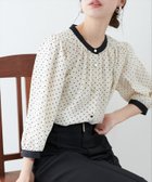【ナチュラルクチュール/natural couture】のとろみサテン7分袖ブラウス ドット|ID: prp329100004433015 ipo3291000000031150042