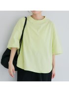 【コカ/COCA】のビックシルエットテールカット5分袖Tシャツ Yellow|ID: prp329100004434116 ipo3291000000031903743