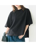 【コカ/COCA】のビックシルエットテールカット5分袖Tシャツ Black|ID: prp329100004434116 ipo3291000000031903755