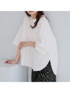 【コカ/COCA】のビックシルエットテールカット5分袖Tシャツ White|ID: prp329100004434116 ipo3291000000031903757