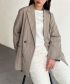 【シェトワ/Chez toi】のイージーテーラージャケット 人気、トレンドファッション・服の通販 founy(ファニー) ファッション Fashion レディースファッション WOMEN アウター Coat Outerwear ジャケット Jackets ギャザー Gather 今季 This Season シアー Sheer シンプル Simple デニム Denim パウダー Powder リラックス Relax プチプライス・低価格 Affordable おすすめ Recommend エレガント 上品 Elegant thumbnail ベージュ|ID: prp329100004434191 ipo3291000000030974761