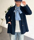 【シェトワ/Chez toi】のイージーテーラージャケット 人気、トレンドファッション・服の通販 founy(ファニー) ファッション Fashion レディースファッション WOMEN アウター Coat Outerwear ジャケット Jackets ギャザー Gather 今季 This Season シアー Sheer シンプル Simple デニム Denim パウダー Powder リラックス Relax プチプライス・低価格 Affordable おすすめ Recommend エレガント 上品 Elegant thumbnail ネイビー|ID: prp329100004434191 ipo3291000000030974765