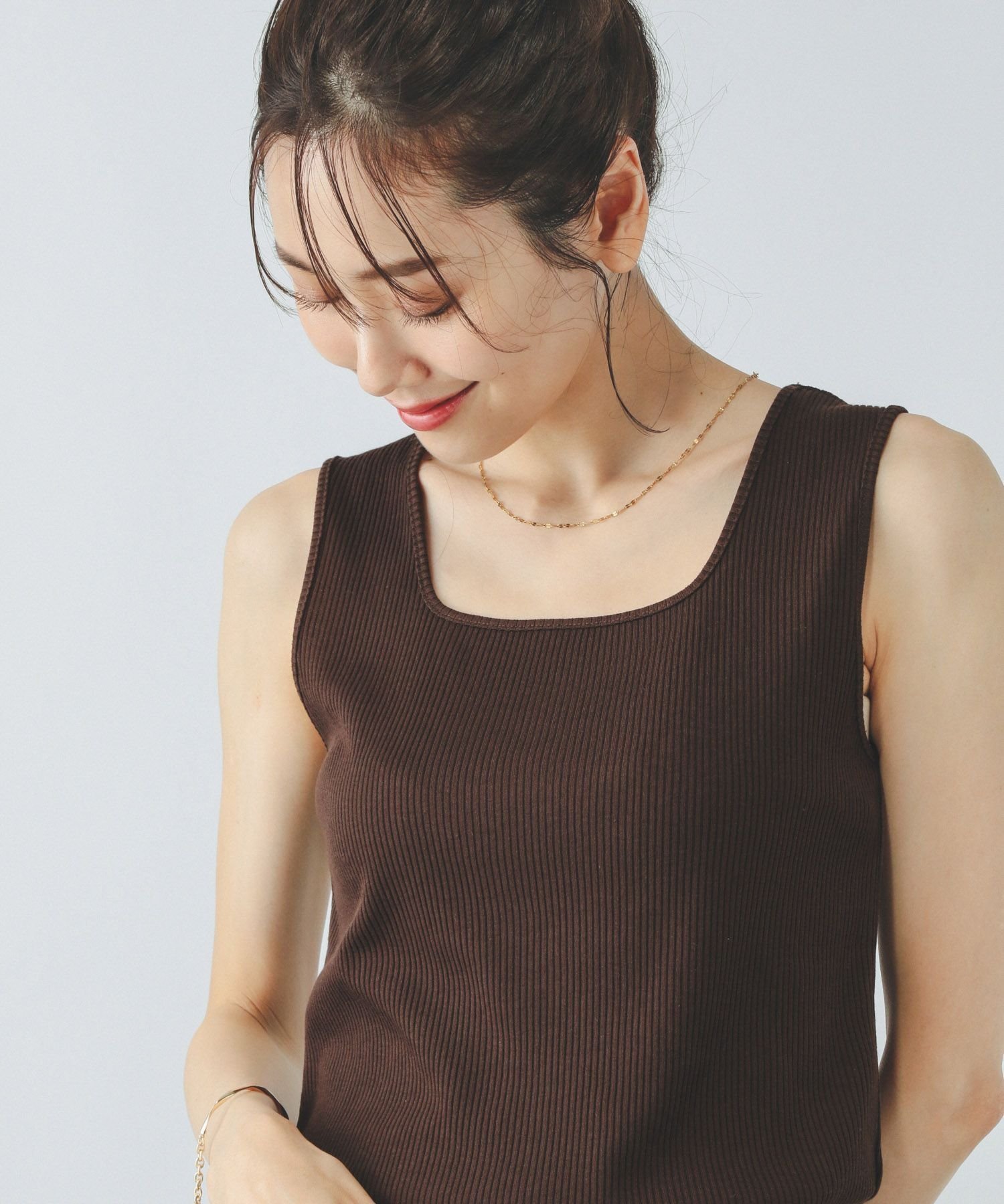 【グローバルワーク/GLOBAL WORK】のBeauteeスクエアタンク/289845 インテリア・キッズ・メンズ・レディースファッション・服の通販 founy(ファニー) 　ファッション　Fashion　レディースファッション　Fashion for Women　インナー　Innerwear　スクエア　Square, Square Shape　タンク　Tank Top, Sleeveless Top　バランス　Balance, Style Balance　レース　Lace, Lace Fabric　ワーク　Workwear, Utility Style　吸水　Absorbent, Quick-Dry　夏　Summer　定番　Standard, Basic Item　長袖　Long Sleeve, Full Sleeve　チョコブラウン58|ID: prp329100004434326 ipo3291000000032734532