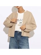 【ヴァン/Vin】のフェイクレザーノーカラーライトアウター 人気、トレンドファッション・服の通販 founy(ファニー) ファッション Fashion レディースファッション WOMEN アウター Coat Outerwear おすすめ Recommend フェイクレザー Faux Leather ボトム Bottom ワイド Wide 秋 Autumn/Fall thumbnail ベージュ|ID: prp329100004434332 ipo3291000000030976464