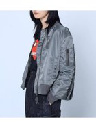 【ラシュッド/LASUD】のMA-1ブルゾンジャケット 人気、トレンドファッション・服の通販 founy(ファニー) ファッション Fashion レディースファッション WOMEN アウター Coat Outerwear ジャケット Jackets ブルゾン Blouson/Jackets MA-1 MA-1 ジャケット Jacket ブルゾン Blouson thumbnail チャコールグレー|ID: prp329100004434349 ipo3291000000030976613