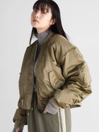 【ラシュッド/LASUD】のチンツボリュームショートブルゾン オリーブ|ID: prp329100004434360 ipo3291000000031652672