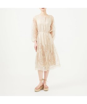 【シビラ/SYBILLA】のシルクオーガンジーローズドレス 人気、トレンドファッション・服の通販 founy(ファニー) ファッション Fashion レディースファッション WOMEN ワンピース Dress ドレス Party Dresses シアー Sheer ドレス Dress リボン Ribbon |ID:prp329100004434409