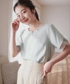 【ナチュラルクチュール/natural couture】のチューリップスリーブスカラップネックブラウス ミント|ID: prp329100004434445 ipo3291000000031812717