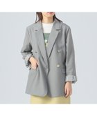 【ビームス ハート/BEAMS HEART】のオーバー ブレザー ジャケット きれいめ 25SS 人気、トレンドファッション・服の通販 founy(ファニー) ファッション Fashion レディースファッション WOMEN アウター Coat Outerwear ジャケット Jackets 2025年 2025 2025春夏・S/S Ss,Spring/Summer,2025 おすすめ Recommend ジャケット Jacket ストライプ Stripe デニム Denim ロング Long thumbnail GREY|ID: prp329100004434666 ipo3291000000030978956