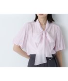【ナチュラル ビューティー ベーシック/NATURAL BEAUTY BASIC】のシアーボリュームリボンボウブラウス パールピンク|ID: prp329100004435899 ipo3291000000031994168