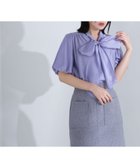 【ナチュラル ビューティー ベーシック/NATURAL BEAUTY BASIC】のシアーボリュームリボンボウブラウス ブルー|ID: prp329100004435899 ipo3291000000031994170