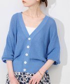 【スローブ イエナ/SLOBE IENA】の《一部店舗・WEB限定カラーあり》リネン混Vネックカーディガン ブルー|ID: prp329100004437537 ipo3291000000031995322