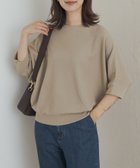 【アーバンリサーチ ドアーズ/URBAN RESEARCH DOORS】のタックフライスワイドTシャツ 人気、トレンドファッション・服の通販 founy(ファニー) ファッション Fashion レディースファッション Fashion for Women トップス・カットソー Cut & Sew Tops シャツ・ブラウス・オフィスカジュアル Elegant Blouses & Button-Ups ロングTシャツ・Tシャツ Longline T-Shirts & Tees 2025年 2025 2025春夏・S/S Spring/Summer 2025 SS25 ギャザー Gathered, Ruffled ワイド Wide, Wide Fit 夏 Summer S/S・春夏 SS, Spring/Summer, Warm Season thumbnail BEIGE|ID: prp329100004439036 ipo3291000000033888079