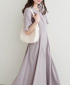 【ナチュラルクチュール/natural couture】のフレア袖カシュクールワンピース グレイッシュベージュ|ID: prp329100004439494 ipo3291000000031840130