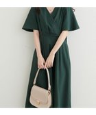 【ナチュラルクチュール/natural couture】のフレア袖カシュクールワンピース グリーン|ID: prp329100004439494 ipo3291000000031840135