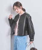 【その他のブランド/Other】のレザーライク スナップ ブルゾン BLACK|ID: prp329100004439667 ipo3291000000031017310