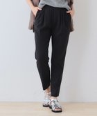 【インディヴィ/INDIVI】の待望の再入荷!【褒められパンツ/洗える】ウエストゴムタックテーパードパンツ ブラック|ID: prp329100004439877 ipo3291000000031992021