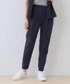 【インディヴィ/INDIVI】の待望の再入荷!【褒められパンツ/洗える】ウエストゴムタックテーパードパンツ ネイビー|ID: prp329100004439877 ipo3291000000031992025