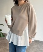 【シェトワ/Chez toi】の異素材ペプラムプルオーバー 人気、トレンドファッション・服の通販 founy(ファニー) ファッション Fashion レディースファッション WOMEN トップス・カットソー Tops/Tshirt プルオーバー Pullover おすすめ Recommend クラシカル Classical シンプル Simple デニム Denim フェミニン Feminine プチプライス・低価格 Affordable ペプラム Peplum ワイド Wide エレガント 上品 Elegant thumbnail ベージュ|ID: prp329100004439930 ipo3291000000031019730