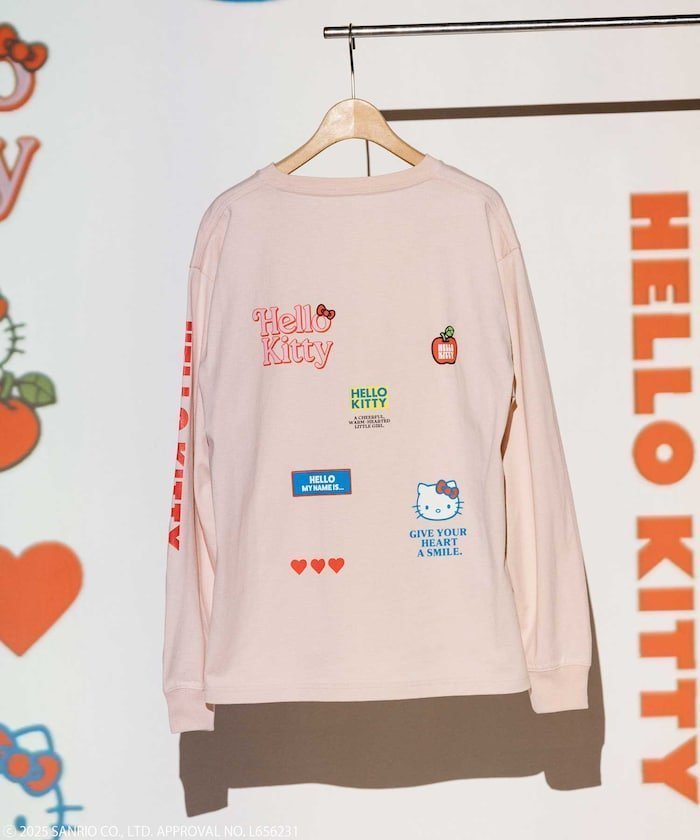 【フリークスストア/FREAK'S STORE】のSANRIO HELLO KITTY バックプリントロンT 25SS インテリア・キッズ・メンズ・レディースファッション・服の通販 founy(ファニー) 　ファッション　Fashion　レディースファッション　WOMEN　トップス・カットソー　Tops/Tshirt　ロング / Tシャツ　T-Shirts　バッグ　Bag　2025年　2025　2025春夏・S/S　Ss,Spring/Summer,2025　スペシャル　Special　フロント　Front　プリント　Print　モチーフ　Motif　ワンポイント　One Point　夏　Summer　S/S・春夏　Ss・Spring/Summer　ピンク|ID: prp329100004439944 ipo3291000000031019838