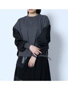 【ラシュッド/LASUD】のシャーリングデザイントップス 人気、トレンドファッション・服の通販 founy(ファニー) ファッション Fashion レディースファッション WOMEN トップス・カットソー Tops/Tshirt おすすめ Recommend シャーリング Shirring トレンド Trend フォルム Form ミリタリー Military thumbnail チャコールグレー|ID: prp329100004440002 ipo3291000000031020400