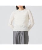 【ビームス ウイメン/BEAMS】のキリカエ フリル ボーダー Tシャツ 人気、トレンドファッション・服の通販 founy(ファニー) ファッション Fashion レディースファッション WOMEN トップス・カットソー Tops/Tshirt シャツ/ブラウス Shirts/Blouses ロング / Tシャツ T-Shirts インナー Inner フィット Fit フリル Frills フロント Front ボトルネック Bottleneck ボーダー Border thumbnail OFF WHITE|ID: prp329100004440047 ipo3291000000031020733