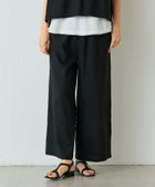 【その他のブランド/Other】のウエストリブリネンパンツ ブラック|ID: prp329100004440463 ipo3291000000032485288