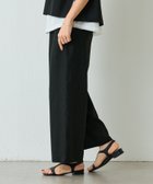 【ビアズリー/BEARDSLEY】のウエストリブリネンパンツ 人気、トレンドファッション・服の通販 founy(ファニー) ファッション Fashion レディースファッション Fashion for Women パンツ Pants & Trousers 洗える Machine Washable カットソー Cut and Sewn Top ジャケット Jacket, Outerwear セットアップ Set-Up, Coordinated Outfit 定番 Standard, Basic Item リネン Linen, Linen Fabric ワイド Wide, Wide Fit 夏 Summer thumbnail ブラック|ID: prp329100004440463 ipo3291000000033564833
