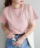 【ディスコート/Discoat】の【新色追加】3段ロゴ刺繍ショートTシャツ《WEB限定》 ピンク|ID: prp329100004441011 ipo3291000000031831327