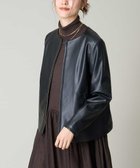 【アー ヴェー ヴェー/a.v.v】のフェイクレザーブルゾン 人気、トレンドファッション・服の通販 founy(ファニー) ファッション Fashion レディースファッション WOMEN アウター Coat Outerwear ブルゾン Blouson/Jackets ジャケット Jacket タートルネック Turtleneck デニム Denim フェイクレザー Faux Leather フェミニン Feminine ブルゾン Blouson ベーシック Basic リアル Real 再入荷 Restock/Back In Stock/Re Arrival 定番 Standard 秋 Autumn/Fall thumbnail ブラック|ID: prp329100004441077 ipo3291000000031035917