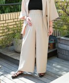 【その他のブランド/Other】の【産前・産後対応】《リネンライクドライシリーズ》マタニティ/ギャザーワイドパンツ ベージュ52|ID: prp329100004443920 ipo3291000000032624814