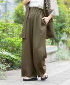 【その他のブランド/Other】の【産前・産後対応】《リネンライクドライシリーズ》マタニティ/ギャザーワイドパンツ モカーキ53|ID: prp329100004443920 ipo3291000000032624816