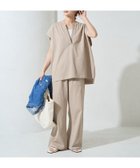 【フリークスストア/FREAK'S STORE】のVネックフレンチスリーブパンツセットアップ(カットソー・イージーパンツ)【限定展開】 25SS ベージュ|ID: prp329100004444366 ipo3291000000031573586
