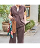 【フリークスストア/FREAK'S STORE】のVネックフレンチスリーブパンツセットアップ(カットソー・イージーパンツ)【限定展開】 25SS ブラウン|ID: prp329100004444366 ipo3291000000031573587