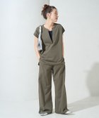 【フリークスストア/FREAK'S STORE】のVネックフレンチスリーブパンツセットアップ(カットソー・イージーパンツ)【限定展開】 25SS オリーブ|ID: prp329100004444366 ipo3291000000031573589