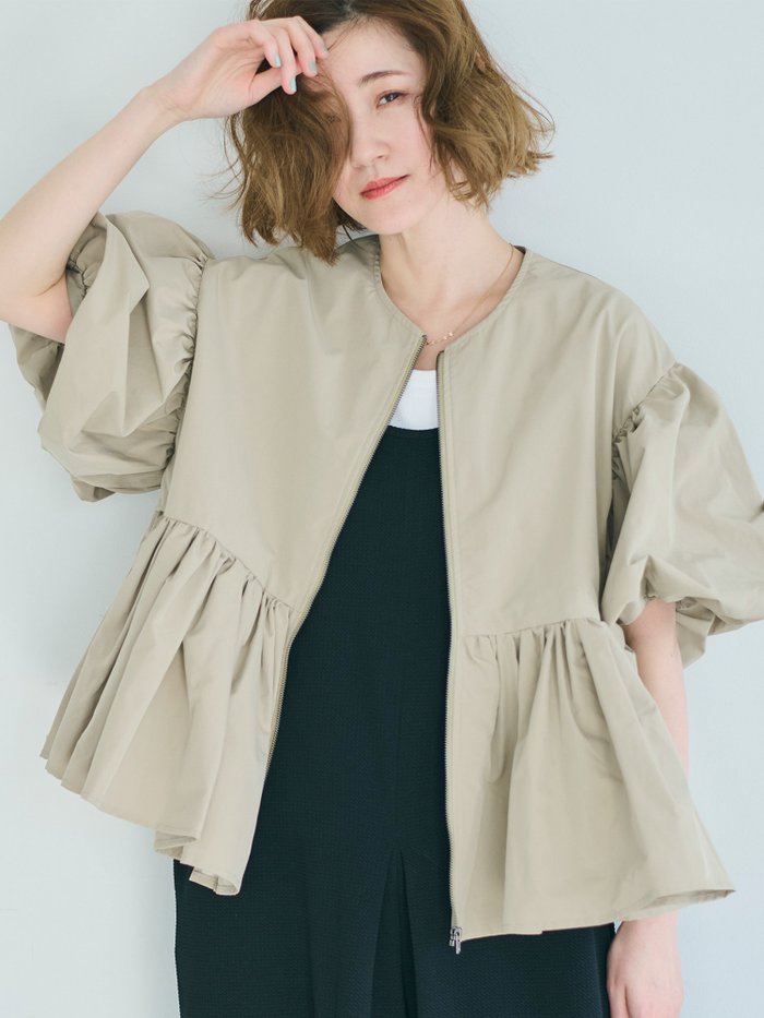 【コカ/COCA】のパリフワバルーンギャザージャケット インテリア・キッズ・メンズ・レディースファッション・服の通販 founy(ファニー) https://founy.com/ ファッション Fashion レディースファッション WOMEN アウター Coat Outerwear ジャケット Jackets おすすめ Recommend インナー Inner ギャザー Gather スラックス Slacks スリーブ Sleeve デニム Denim フェミニン Feminine ペプラム Peplum ポケット Pocket レギンス Leggings ロング Long エレガント 上品 Elegant |ID: prp329100004444609 ipo3291000000031992637