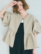 【コカ/COCA】のパリフワバルーンギャザージャケット Beige|ID: prp329100004444609 ipo3291000000031992642